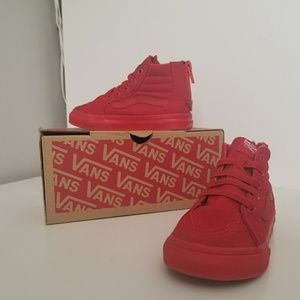 Vans! High Top Red Toddler Sneakers